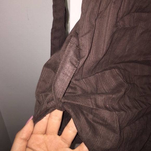 Brown button down blouse - Picture 4 of 4
