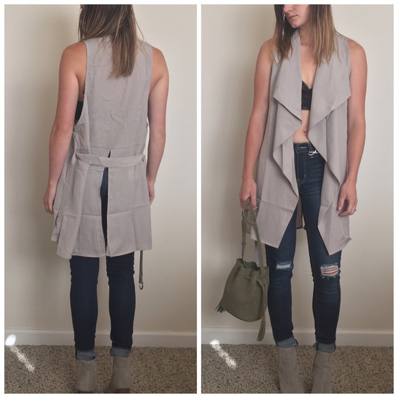 Last One! Avery • Waterfall Duster Vest - Picture 3 of 3