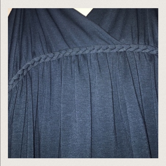 Blue sleeveless dress