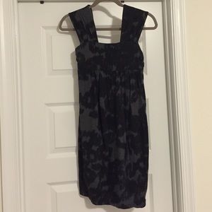 Splendid Black and Grey Patterned Dress