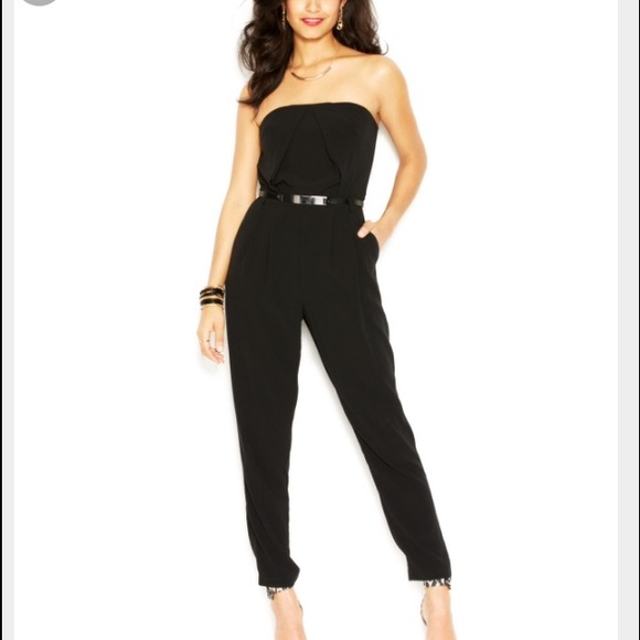 strapless black jumper