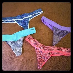 4 NEW PINK by Victoria's Secret thongs