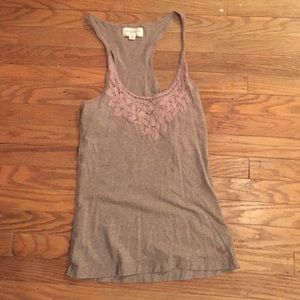 abercrombie lace bib tank top