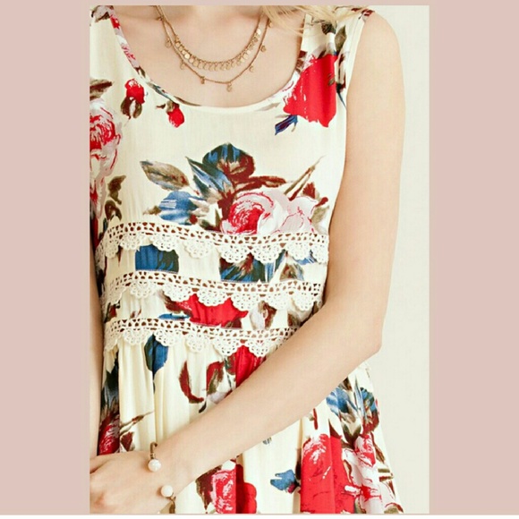 NEW | THE AURORA CO | floral cream dress - Picture 3 of 3