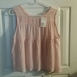 H&M pink sleeveless summer top...SO CUTE!!