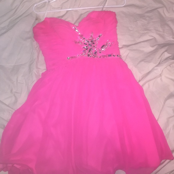 pink prom dress