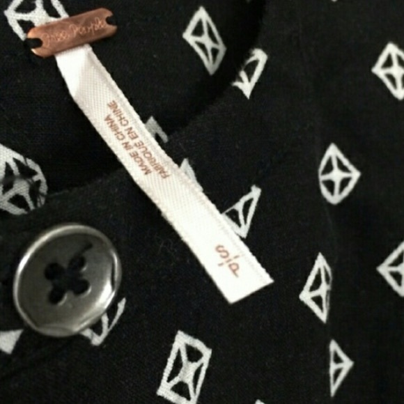 ❤️Free People❤️ Black Romper size S - Picture 2 of 2