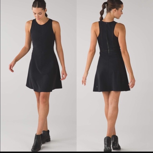 NWT Lululemon & Go 'til Dawn Dress Black 8