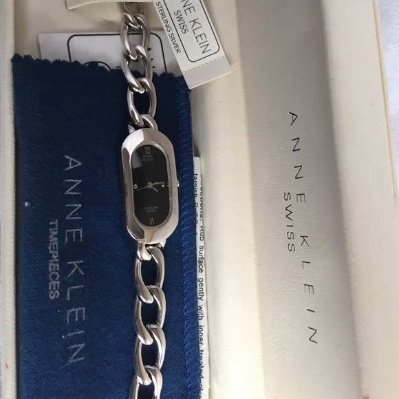 Anne Klein SWISS Sterling Silver watch
