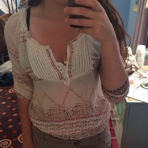 Sheer flower top