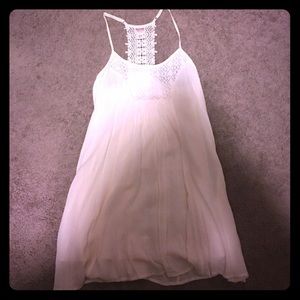 White dress with detailed back