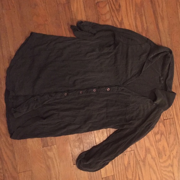 john galt 3/4 sleeve button down