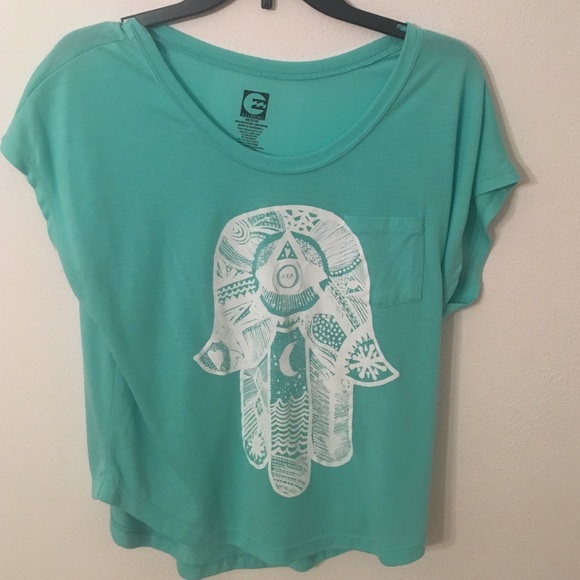 Billabong hamsa teal shirt