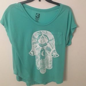 Billabong hamsa teal shirt