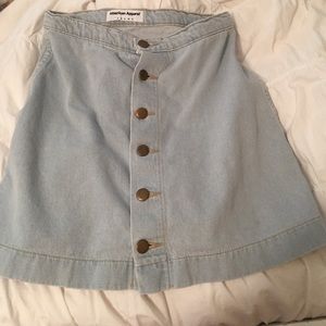 American apparel denim skirt