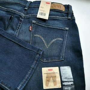 Levi's 512 Perfectly Slimming Skinny Jeans NWT 6S