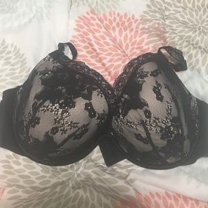 EUC 46 DDD Lane Bryant lace plunge bra. Worn once.