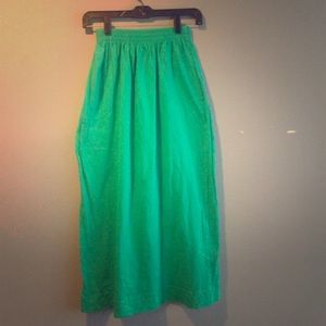 Cotton midi skirt with pockets!!!!