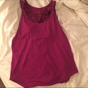 Purple Lululemon Sports Bra Tank