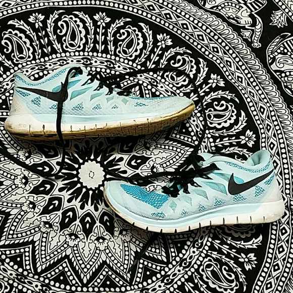 Nike || Tiffany Blue Free Runs