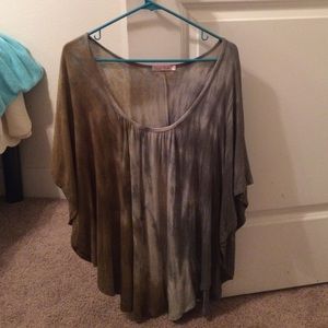 Tie dye women's blouse