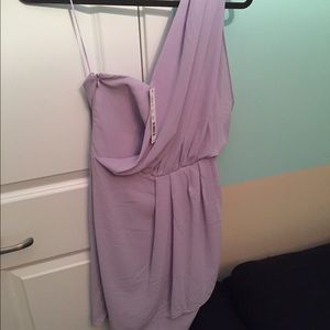 Gianni Bini lilac one shoulder dress
