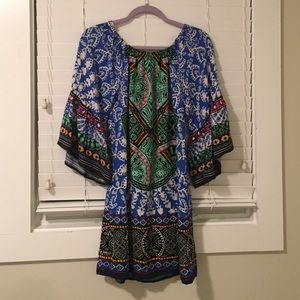 Fun patterned casual dress