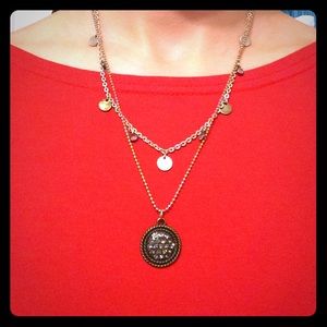 American Eagle Two-Layered Necklace