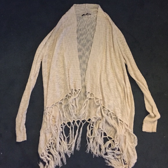 Sweaters - Frayed knit cardigan
