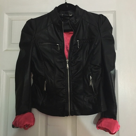 Kohls Faux Black Leather Jacket