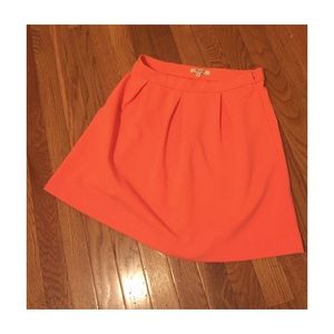 Neon orange Madewell skirt