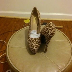 Cheetah print high heels