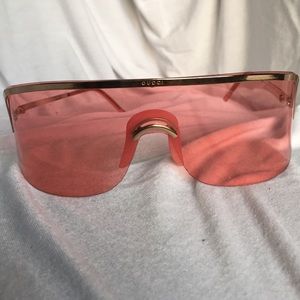 Gucci pink glasses w/gold accents