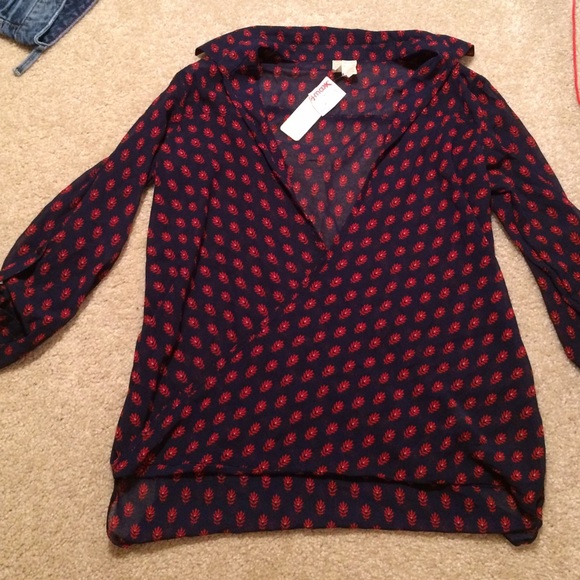 Blouse over shirt
