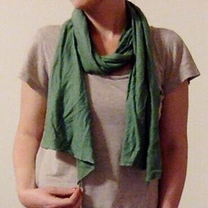 Green Cotton Scarf