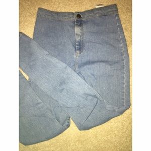 High Waisted Top Shop Blue Jeans
