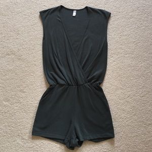 American Apparel Gray Romper