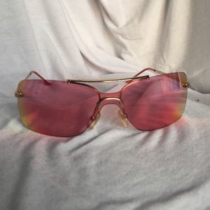 Christian Dior pink and gold sunglasses