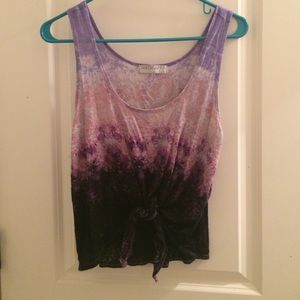 Galaxy print crop top