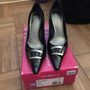 Black patent BCBG pump