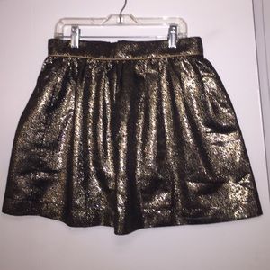 Metallic leopard print flare skirt Metallic leopard print flare skirt