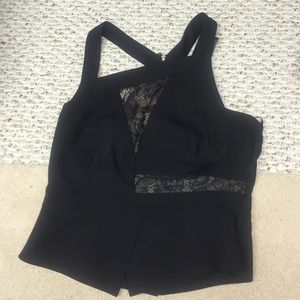 BCBG asymmetrical crop top