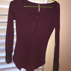Free people long sleeve shirt