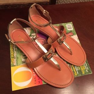 Coach Ines Metallic Sandals