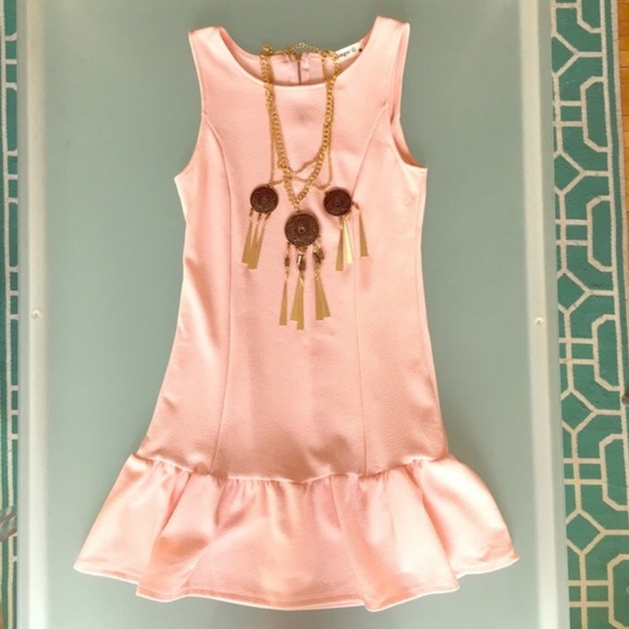 Ginger G Light Pink Drop Waist Dress