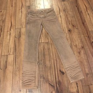 Free People distressed tan jeans