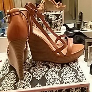 COACH 4 1/2" leather sandals