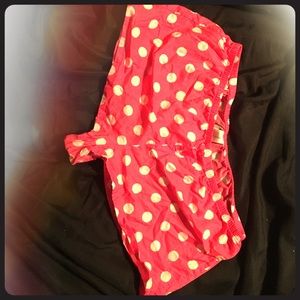 Polka dot pajama shorts