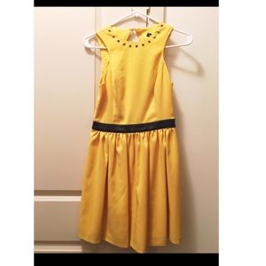 Yellow Kensie Studded Dress