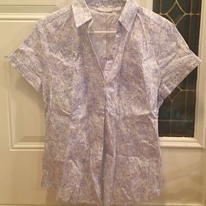 NY&C Flower Pattern Button-down Shirt